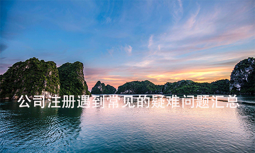 网上公司注册问题总结