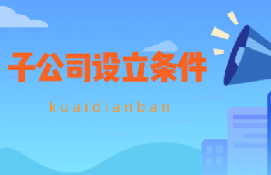 合肥子公司创办的有什么条件?