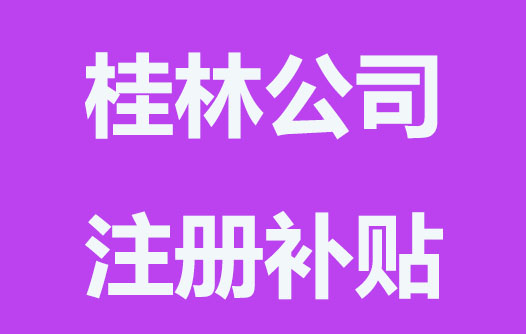 桂林注册公司政府有补贴吗