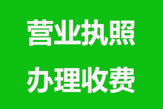 泉州营业执照办理哪些项目要收费