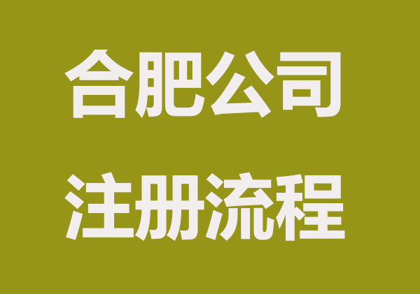 合肥成立公司流程