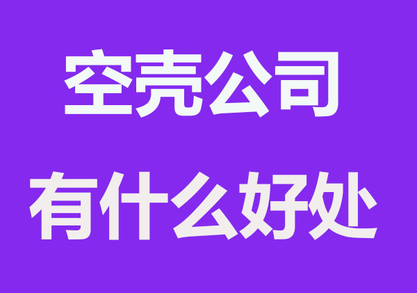 养空壳公司有什么好处？要多少钱每年