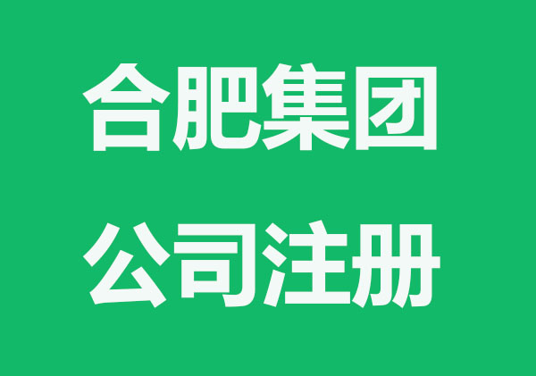 合肥注册集团公司条件要求