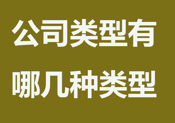 公司类型有哪几种类型