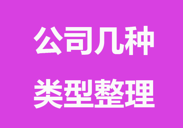 公司几种类型，整理
