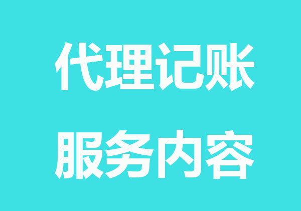 小规模纳税人代理记账有哪些服务内容