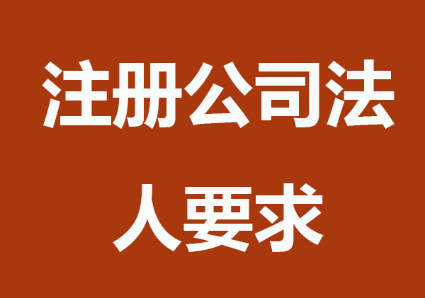 办理注册公司对法人有什么要求