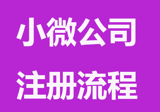 小微公司注册流程及费用