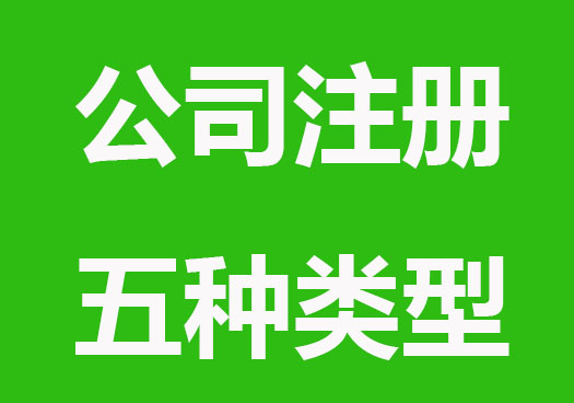 注册公司的五种类型和特点