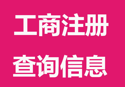 工商注册公司查询信息