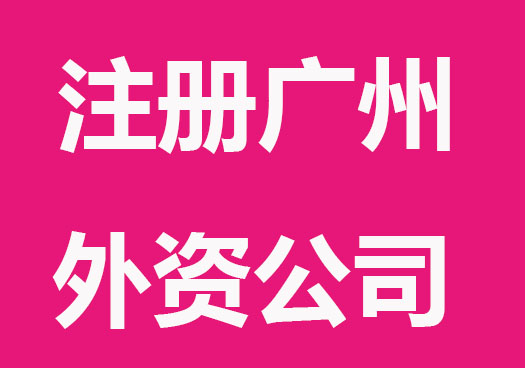 注册广州外资公司流程