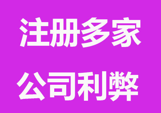 注册多家公司？有哪些利弊