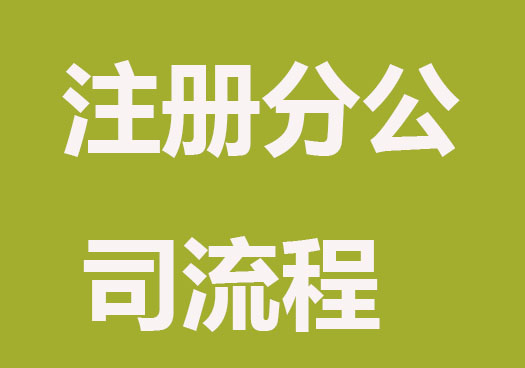 最新注册分公司流程和资料