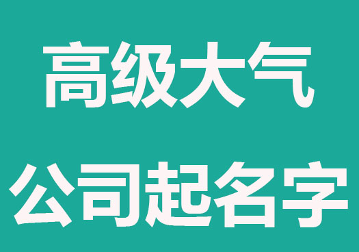 高级大气的公司起名字