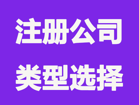 注册公司类型如何选择？