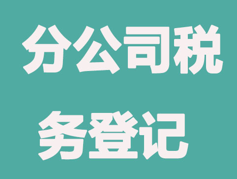 佛山分公司注册怎么办理税务登记？