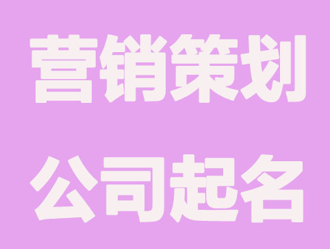 营销策划公司起名案例分析