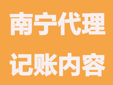 南宁代理记账报税内容