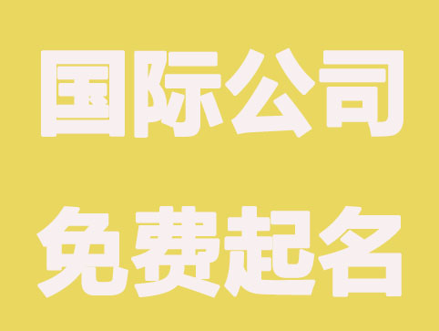 国际公司免费起名