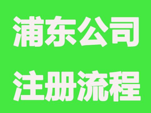 浦东公司注册流程怎么走