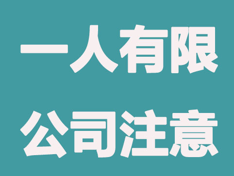 南昌注册一人有限公司需要考虑哪些？