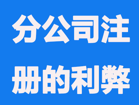 分公司注册的利弊分析?