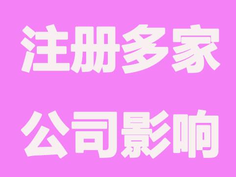 注册多家公司有什么影响