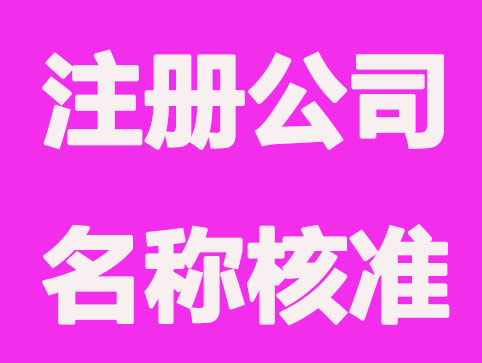 东莞注册公司名称核准