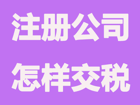 南京注册公司怎样交税少