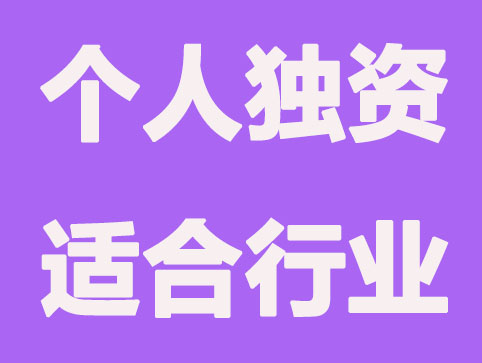 个人独资企业适合哪些行业？有哪些税务政策