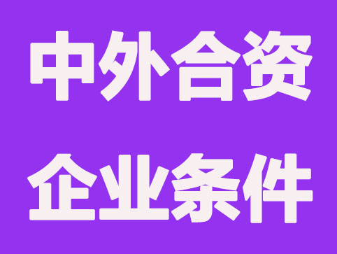 注册中外合资企业条件和费用