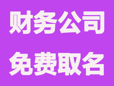 财务代账公司起名方法，财务公司免费取名网分享