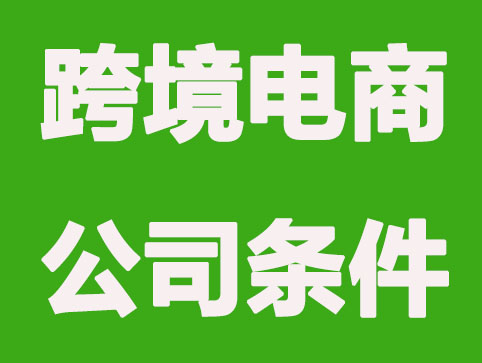 注册跨境电商公司需要什么条件？