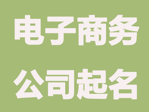 从事电子商务的公司叫什么名字？适合电子商务公司的名簿推荐