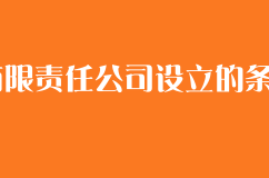 有限责任公司设立的条件