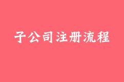 合肥子公司注册的流程