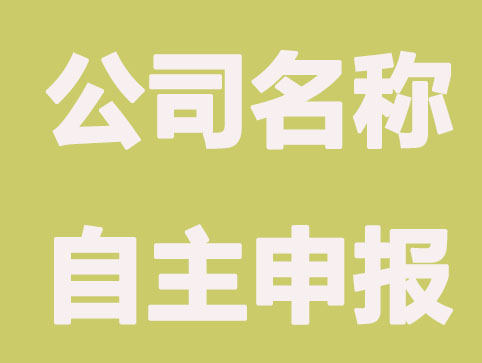 公司名称自主申报如何查重名？