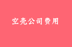 空壳公司的年度维护成本是多少？