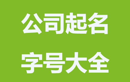 公司取名字号大全