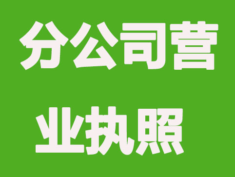 杭州分公司办理营业执照过程